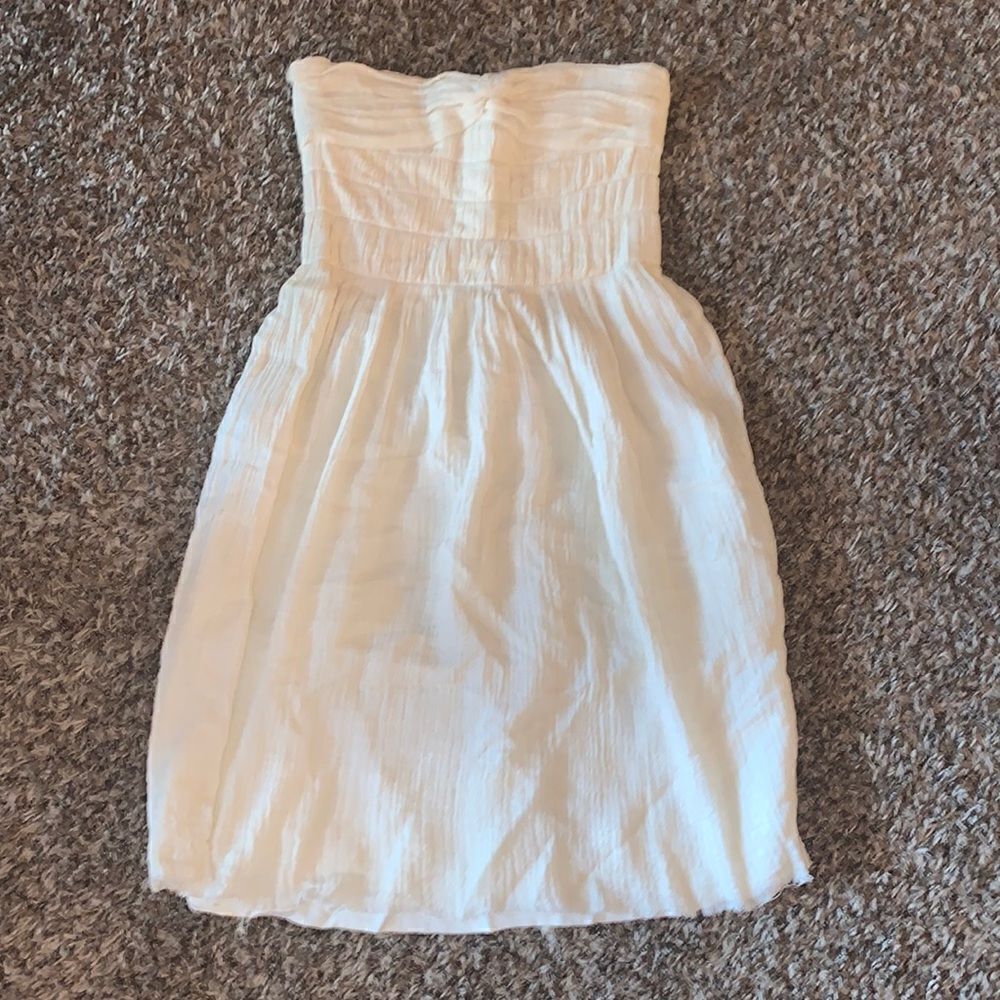 Isabel marant cream strapless dress, size 1 DESIGNATE (US Size S).